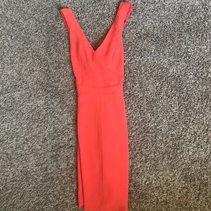Banana Republic Orange Dress with Criss Cross Back